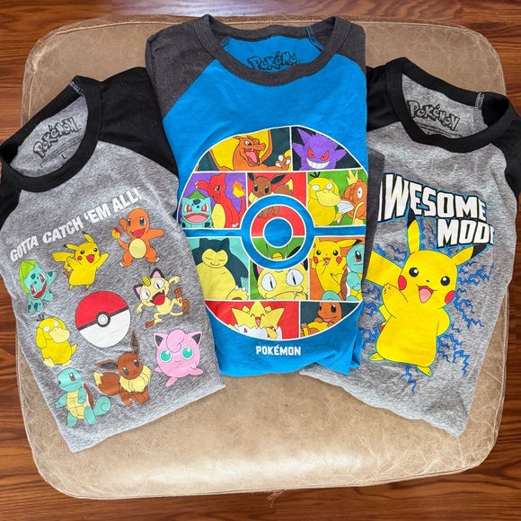 The Pokémon Company International Other - NWOT Lot of 3 Pokémon Long Sleeve Graphic T-Shirts